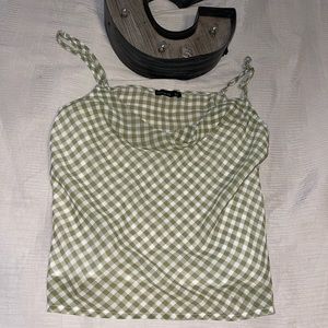 Cotton On, small, green checkered board shirt